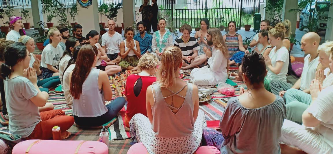 Yogi Chandrakant founder of Hummingbee Yoga School in Rishikesh